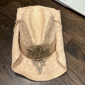 Beautiful rhinestone, cowboy hat by Olive and Pique